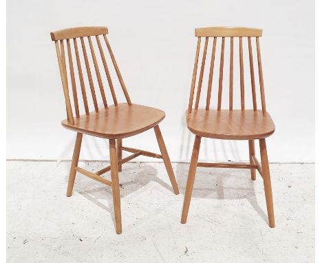 Four modern stick-back high seated chairs (4)