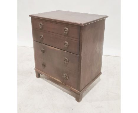 19th century mahogany commode / bachelor's chest