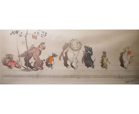 Boris O'Klein (20th century school)Colour print"L'Edourdie!", signed lower right, 17.5cm x 45cmD Y CameronEngraving"Perth Bri
