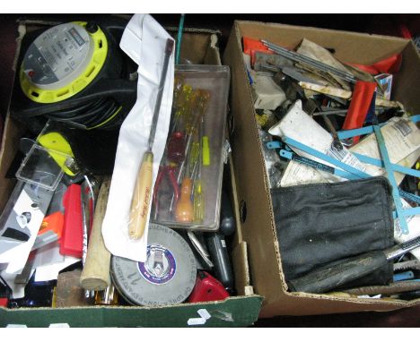 Two Boxes of Tools, including hammers, screwdrivers, precision, etc.