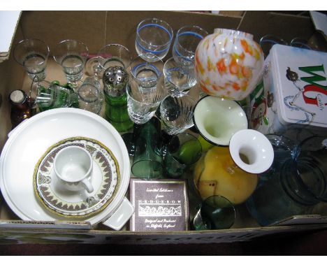 Midwinter Sienna Tureen, glassware, PG tin, Hedgerow paperweight, etc:- One Box