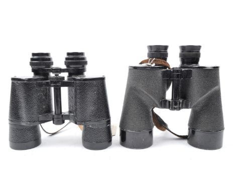 Two 7 x 50 vintage binoculars.&nbsp; Models are: Beck Kassell CBS Luchs 7 x 50 - serial number 56929, Bausch &amp; Lomb 7 x 5