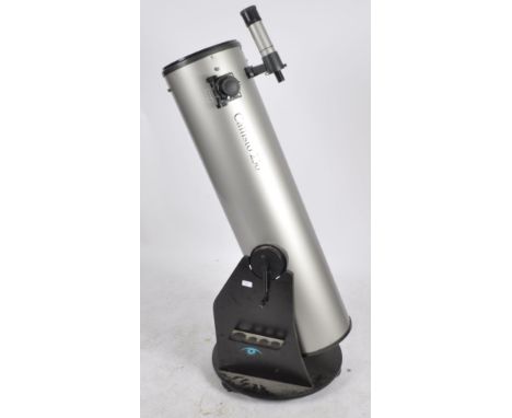 A Callisto 250 Telescope together with swivel mounting base. Believed to be produced by a company called Skywatcher. Approx. 