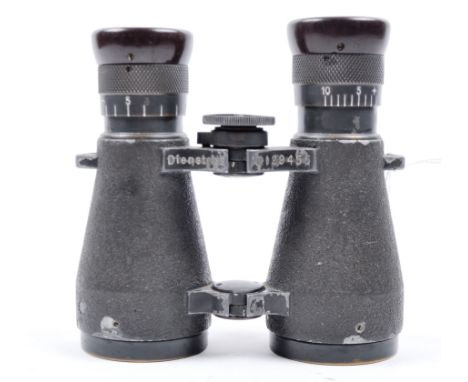 A pair of early Carl Zeiss WWI First World War Fernglas 08 - Dienstglas binoculars.&nbsp; Serial number 129455.&nbsp; Optics 