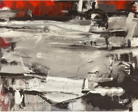 ZEIDLER, FRANK MICHAEL1952 LeipzigTitel: "Daddt Rot".Datierung: 1986. Technik: Mischtechnik auf Leinwand. Maße: 170 x 210cm. 