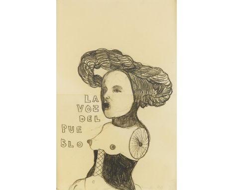 VÁSQUEZ DE LA HORRA, SANDRA1967 Vina del MarTitel: La Voz del Pueblo. Datierung: 2009. Technik: Bleistift auf mit Wachs überz