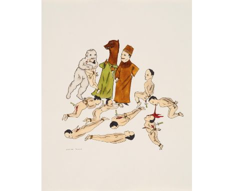 DZAMA, MARCEL1974 Winnipeg/KanadaTitel: Ohne Titel. Datierung: 2002. Technik: Aquarell und Tusche auf Velin. Maße: 35,5 x 28c