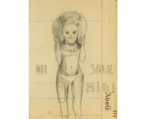 VÁSQUEZ DE LA HORRA, SANDRA1967 Vina del MarTitel: Oh, sole mio II. Datierung: 2009. Technik: Bleistift auf mit Wachs überzog