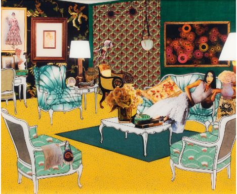 SIMMONS, LAURIE1949 New YorkTitel: Green Room. Untertitel: Aus der Serie: The Instant Decorator. Datierung: 2002. Technik: C-