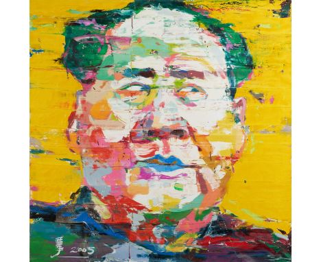 REN, ZHENYU1976 Tianjin/ChinaTitel: Another Portrait No. 9. Datierung: 2007. Technik: Öl auf Leinwand. Maße: 150 x 150cm.Beze