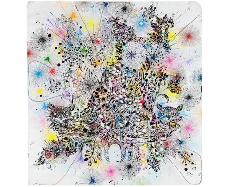 ANDERSON, REED1969 New YorkTitel: Where Are You Moriar. Datierung: 2005. Technik: Acryl, Collage und Serigrafie auf Papier. M