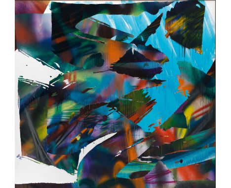 GROSSE, KATHARINA1961 Freiburg i.Br.Titel: Ohne Titel. Datierung: 2015. Technik: Acryl auf Leinwand. Maße: 394 x 418cm.Bezeic