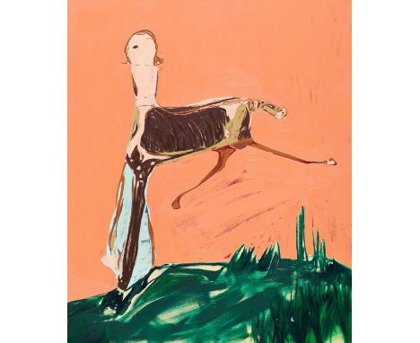 TYSON, NICOLA1960 LondonTitel: "Self-Portrait Trotting". Datierung: 2004. Technik: Öl auf LeinwandMaße: 152 x 127cm. Bezeichn