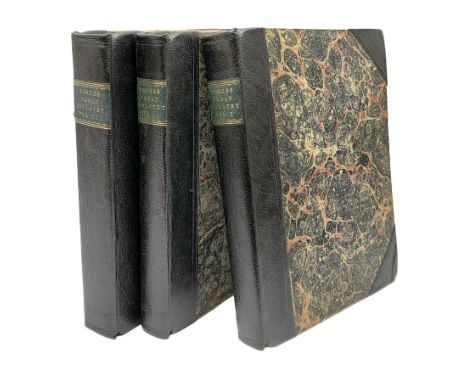 Faber George Stanley: The Origin of Pagan Idolatry. 1816. First edition. Three volumes. Uncut pages. Rebound in half leather 