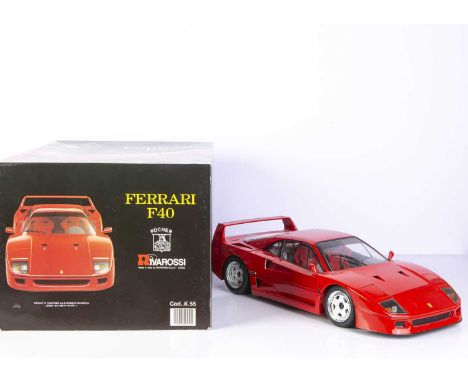 Pocher/Rivarossi 1:8 Ferrari F40 Model Kit, completed, in original box with instructions and a small quantity of loose parts,