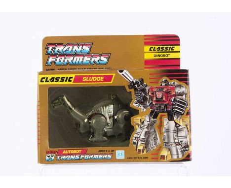 Vintage Hasbro Transformers G1 Autobot Classic Dinobot Sludge, sealed in original box, unopened, E, box G-VG