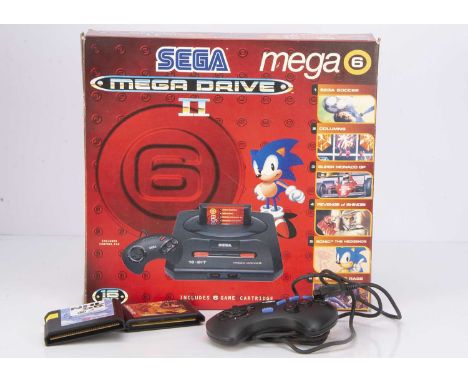 Sega Mega Drive II Mega 6 Pack, comprising Sega Mega Drive II Games Console, Control Pad, AC Mains Adaptor, RF Unit and Mega 