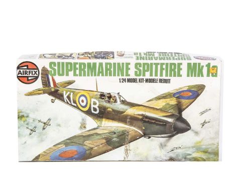 An Airfix unmade 1/24 Scale Supermarine Spitfire MK1a kit, in original box, VG, appears complete, not checked, box G