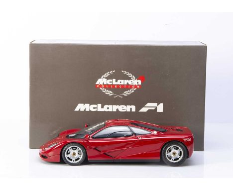 Paul's Model Art (Minichamps) McLaren Collection 1:12 McLaren F1 Roadcar (Red), 530 133125, in original box, VG-E, would bene