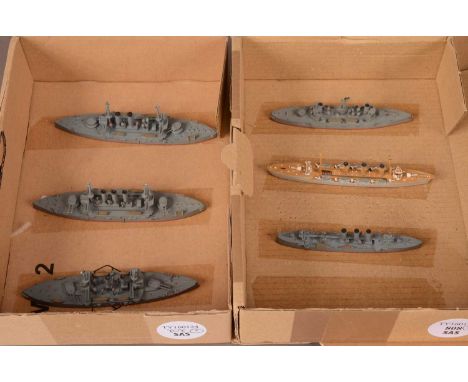 Waterline Models 1:1200 scale,  Navis Neptun - Asahi, Battleship, 1900, No NM214, Hatsuse, Battleship, 1901, No NM215, Fuji, 