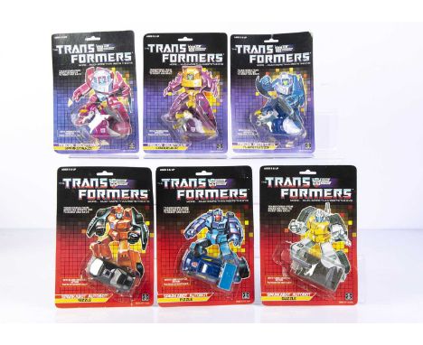 Vintage Hasbro Transformers G1 Firecon Decepticons & Sparkabot Autobots, Flamefeather, Cindersaur, Sparkstalker, Sizzle, Fizz