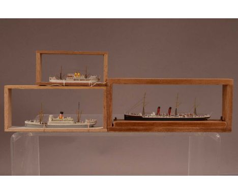 Waterline Models 1:1200 scale,  GM Carat - German Passenger ship "Kronprinz" 1900 GMC005, German Passenger ship "Präsident" 1