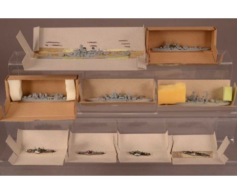 Waterline Models 1:1200 scale,  Delphin -  Colorado, Battleship, 1942, No Del50, California, Battleship, 1943, No Del39, New 