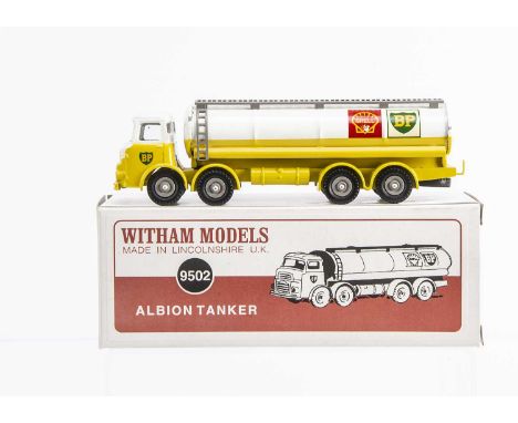 A Scarce Boxed Witham Models Of Lincolnshire #9502 Albion Tanker, in the yellow and white Shell/BP livery, this 1:43 scale mo