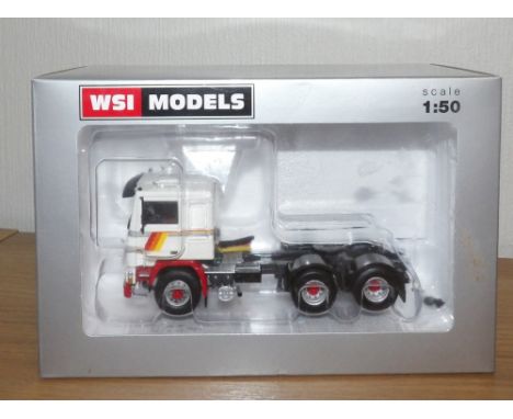 Boxed WSI 1:50 scale Volvo F12 6x2 TAG AXLE tractor unit boxed