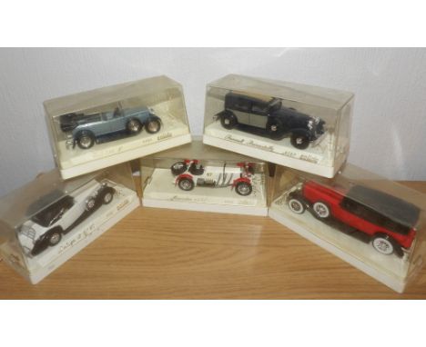 Boxed Five Solido Age D'or 1:43 scale motor cars