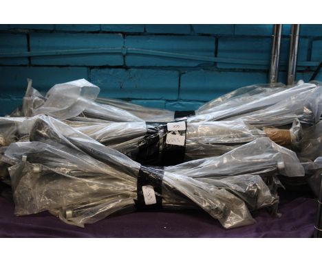A job lot of garden lighting metal extension poles 