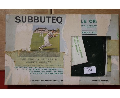 A vintage Subbuteo cricket set 