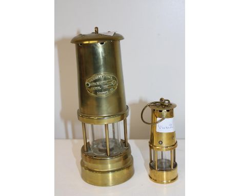 A Ferndale coal mining lamp &amp; one small miners lamp 