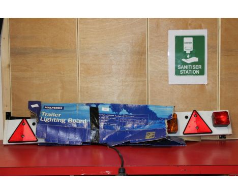 A boxed trailer lighting board 