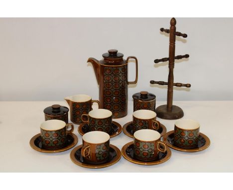 A vintage Hornsea pottery coffee service 