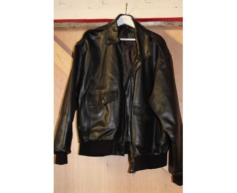A vintage leather flight jacket size XL