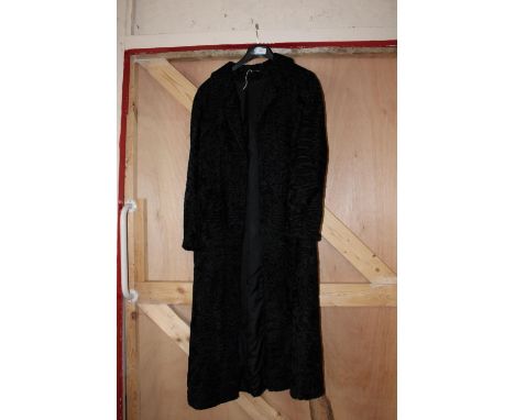 A ladies vintage black coat 