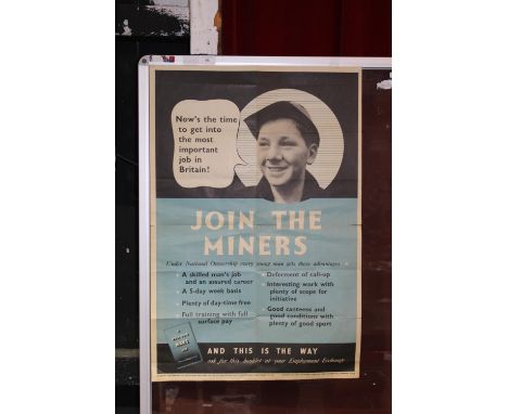 A vintage National Coal Board recruitment poster 