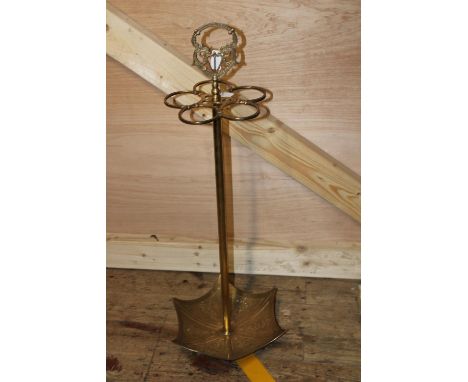 A vintage brass stick stand 80cm tall Collection Only 