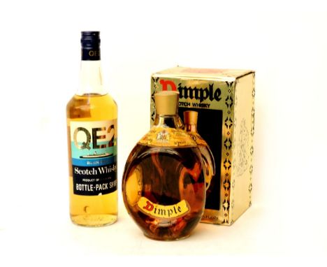 Assorted whisky to include, QE2 Scotch Whisky, one bottle (bottled for the Cunard Line by W P Lowrie & Co Ltd); Dimple Scotch