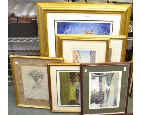 A female portrait - prints of Venice and golfing subjects