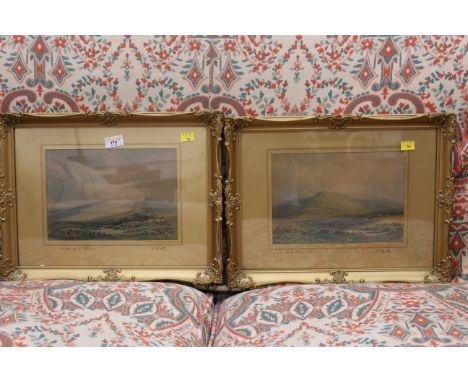 2 gilt framed R Southey landscape prints 