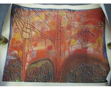 Seven Indian lithographs published by Lalit Kala Akedemi to include Dhanraj Bhagat 'Musical Constructions', K C S Paniker 'Pi
