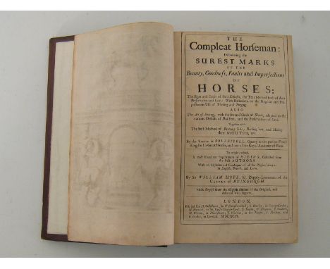 BOOK: Sollisel, Jacques de (Sieur), trans. Sir William Hope, 'The Compleat Horseman: Discovering the Surest Marks of the Beau