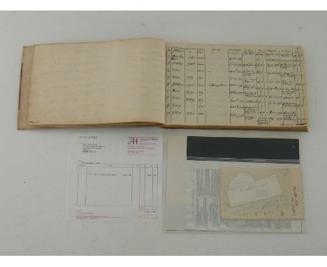 BOOK: Stud-book of the Isted Family, hard back, marbled board, 58 complete pages, pen and ink, entries dating from 1772-1874,