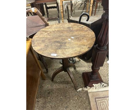 Georgian oak tripod based wine table