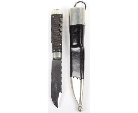 Edwardian Companion Hunting Knife by Joseph Rodgers &amp; Sons, Cutlers to their Majesties, No.5 Norfolk Street, Sheffield, s