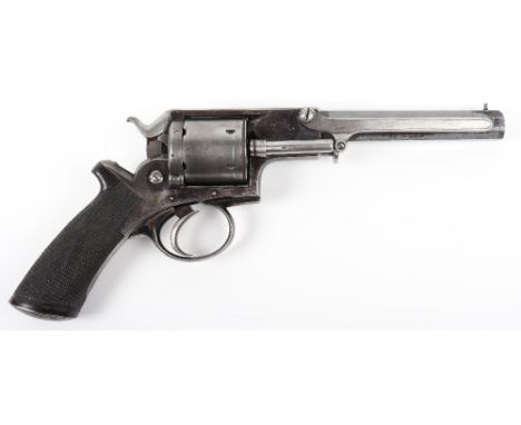 Good Scarce 6 Shot .442” Rimfire Tranter’s Patent Single Action ‘Army’ Revolver No.4000, closed frame stamped W TRANTER’S PAT