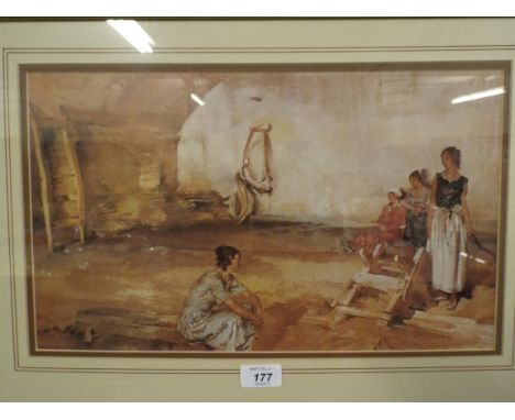 A Framed Russell Flint Print. 