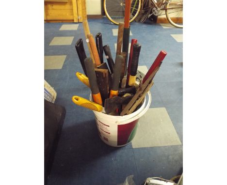 A Bucket of Garden Tools. 